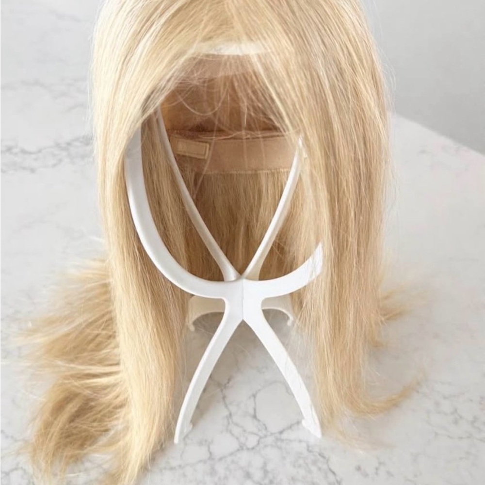 Elegant Real Human hair Blonde Wig